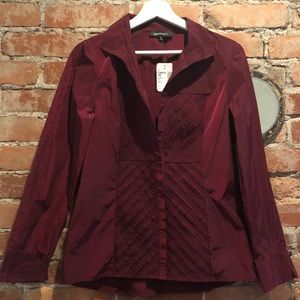 Lafayette 148 Burgundy Top